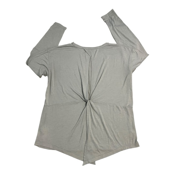 Apana Athletic Twisted Open Back Oversized Long Sleeve Top Size Large Athleisure - Picture 2 of 6